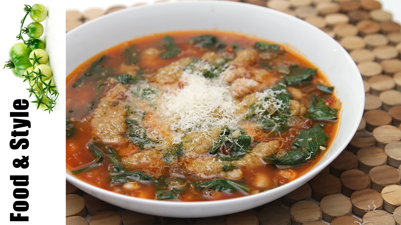 Tomato Soup with Cannellini Beans & Garlic Confit - Perfect Comfort Food!
