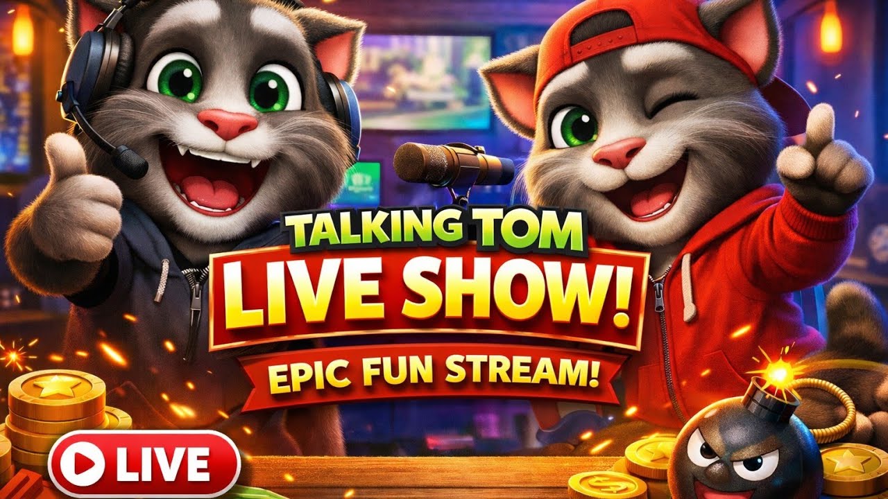 Talking Tom 2 Slap Challenge LIVE 😂 | Funny Slapping Moments #trending #live #funnycat #satisfying