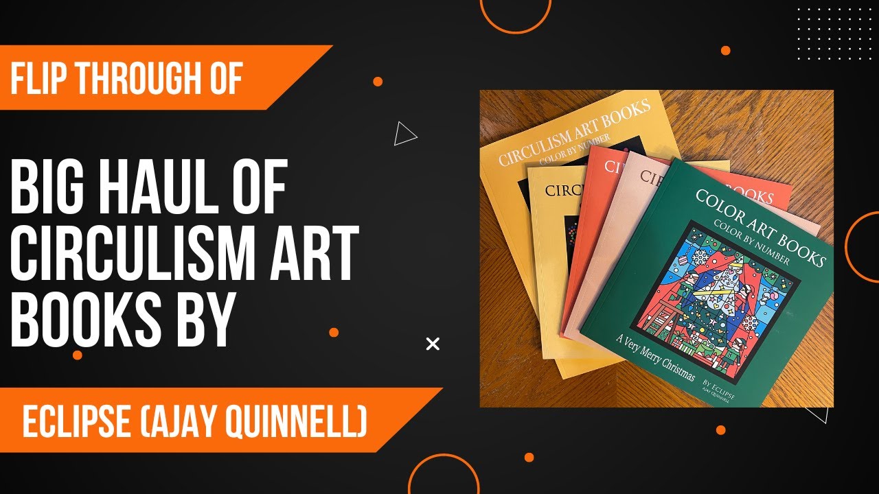 Flip Through of Big Haul of Circulism Art Books by Eclipse Ajay Quinnell
