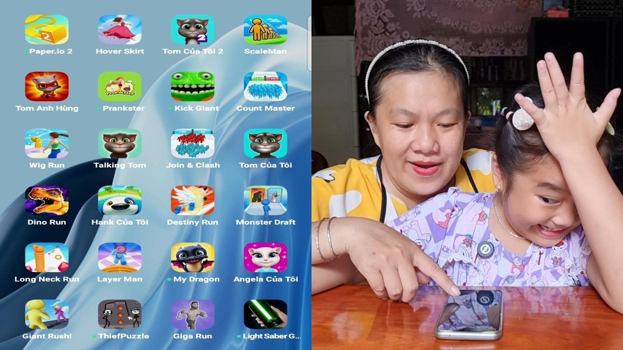 👱🏻‍♀️🏃🐱 Wig Run Level 2➡️6, Talking Tom, Join Clash 3D Game 🐈 87C3O 💖 Muội Vlog 1204