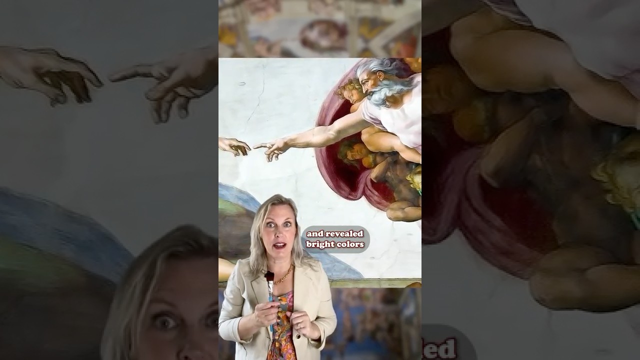 The real colors of the Sistine Chapel #arthistory #artist