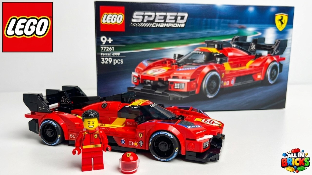 LEGO Speed Champions 77261 Ferrari 499P -- Stop Motion Capture Set Build