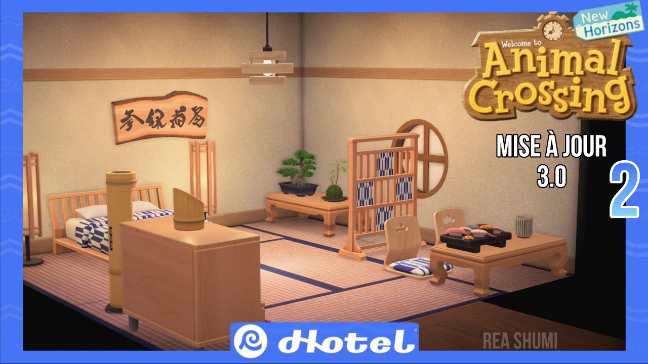 Une chambre à la japonaise comme j’aime !| ACNH mise à jour 3.0 #2