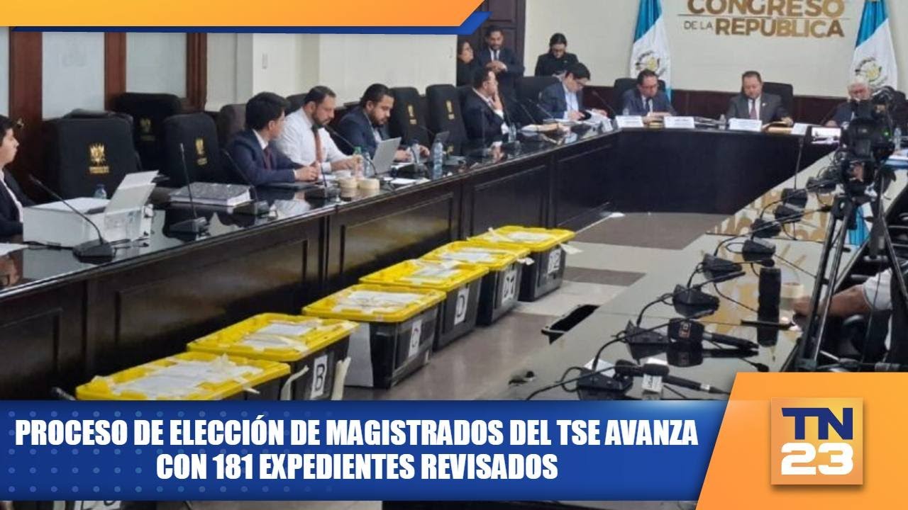 Proceso de elección de magistrados del TSE avanza con 181 expedientes revisados