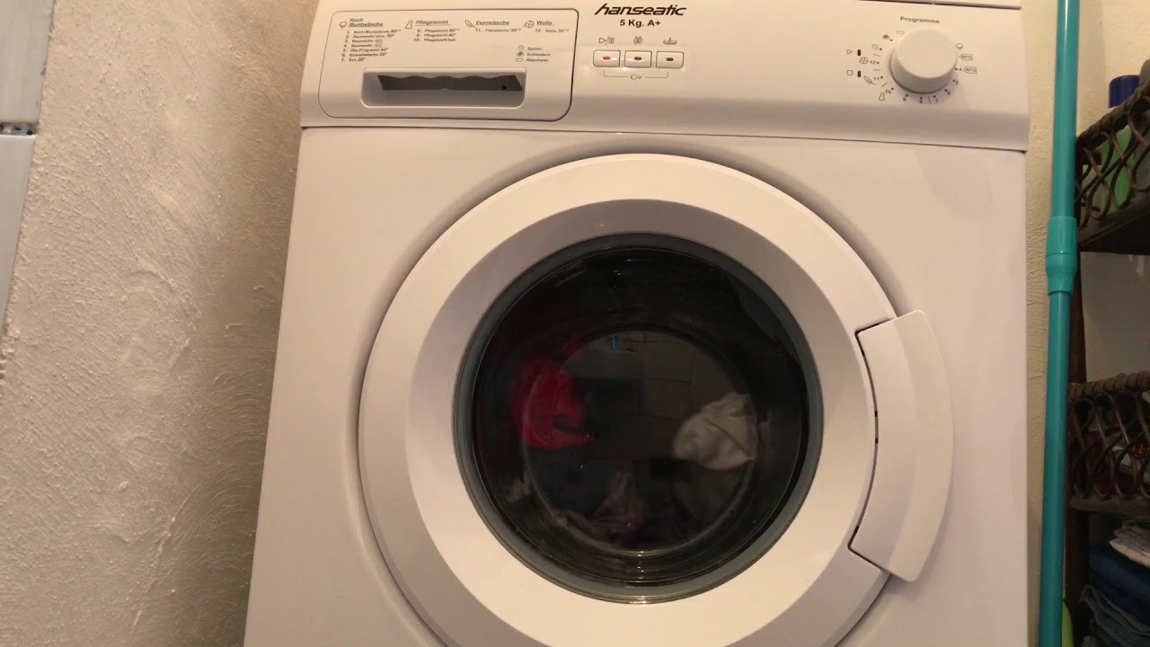 Entspannung Waschen Entspannungswaschen Hanseatic HWM510A1 Waschmaschine Relaxen komplett ASMR