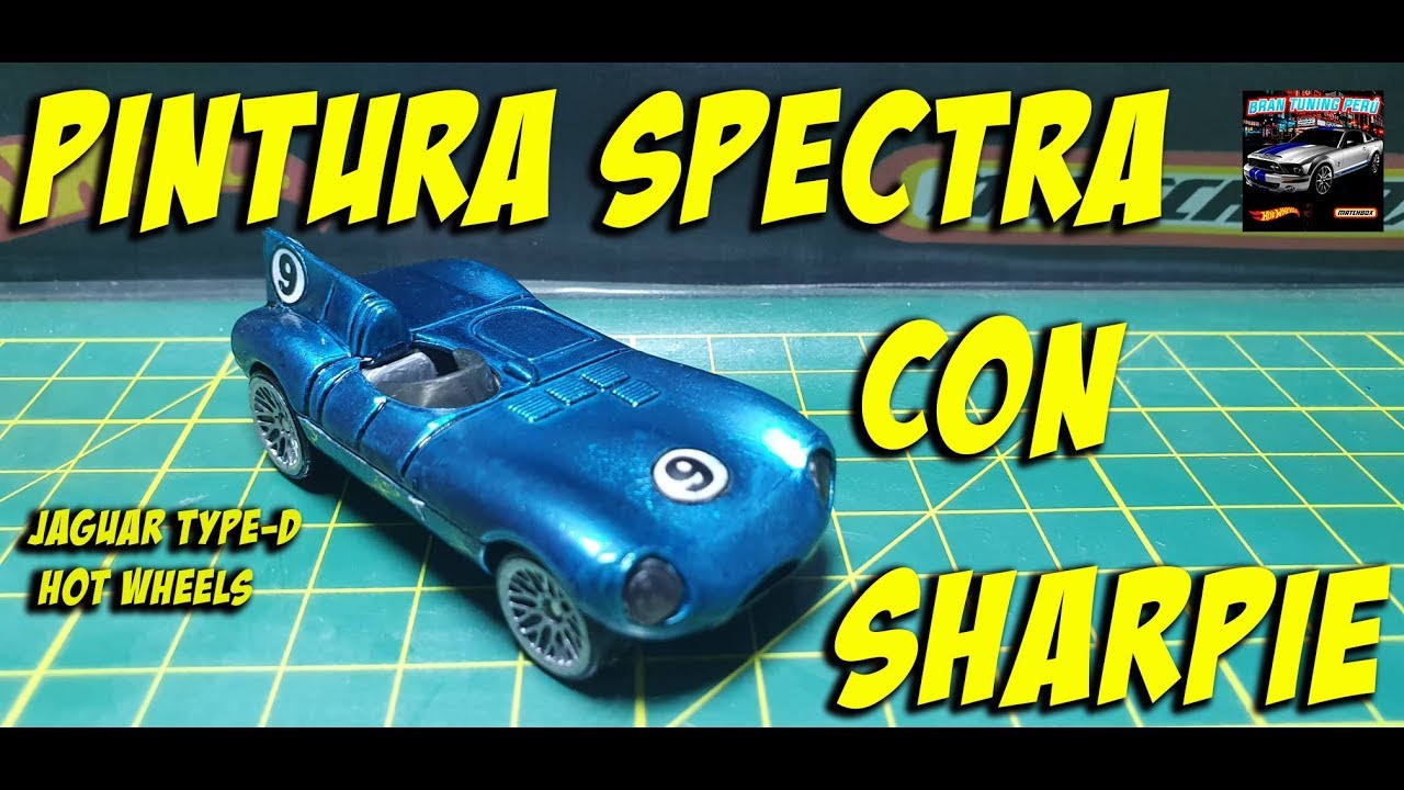 Como Pintar un hot wheels  con plumones Sharpie, fabrica tu propia pintura spectraflame