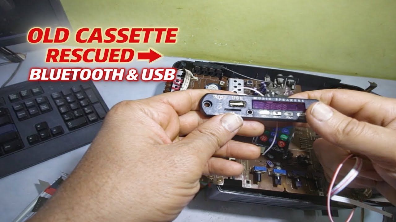 ✅ Vintage Cassette Reborn with USB & Bluetooth – DIY!