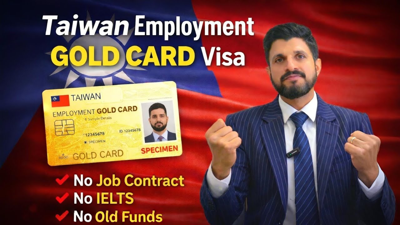 Taiwan Employment Gold Card for Indians | Open Work Permit | Family, PR Benefits & Processing Time