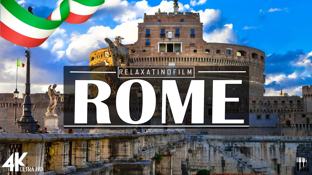Beautiful Rome 4K • Relaxing Italian Music, Instrumental Romantic • Video 4K UltraHD