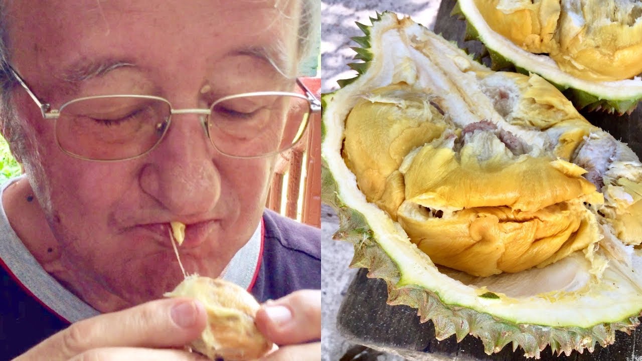 My Dad Trying DURIAN For The First Time
