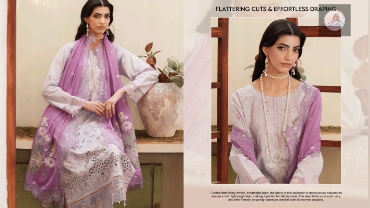 Floral dreams by mahay | Lawn ky fancy embroidered design | Summer 2026 | Abdul Hadi Hassan