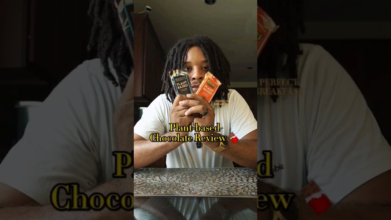 Plant-based Chocolate Review #plantbased #vegan #reeses #hersheys #chocolate #review #foodreview