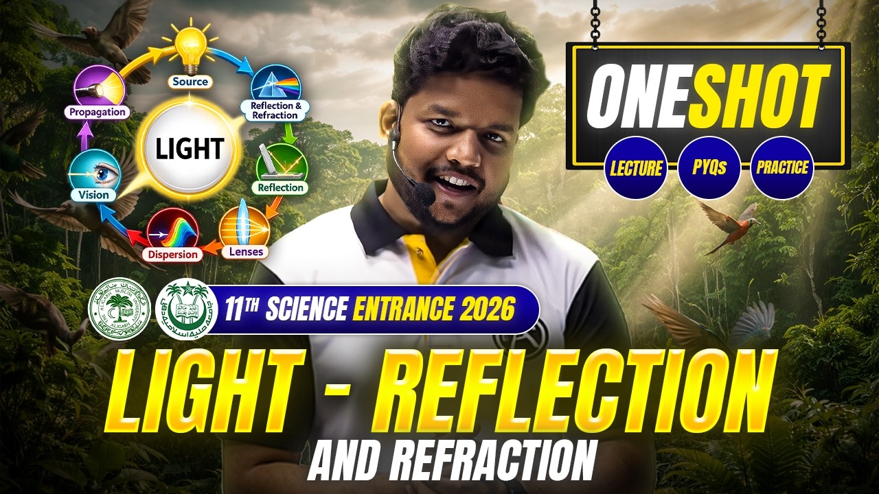 Light - AMU/JMI 11th Science Entrance Exam 2026 | Complete Chapter + PYQs + Practice in One