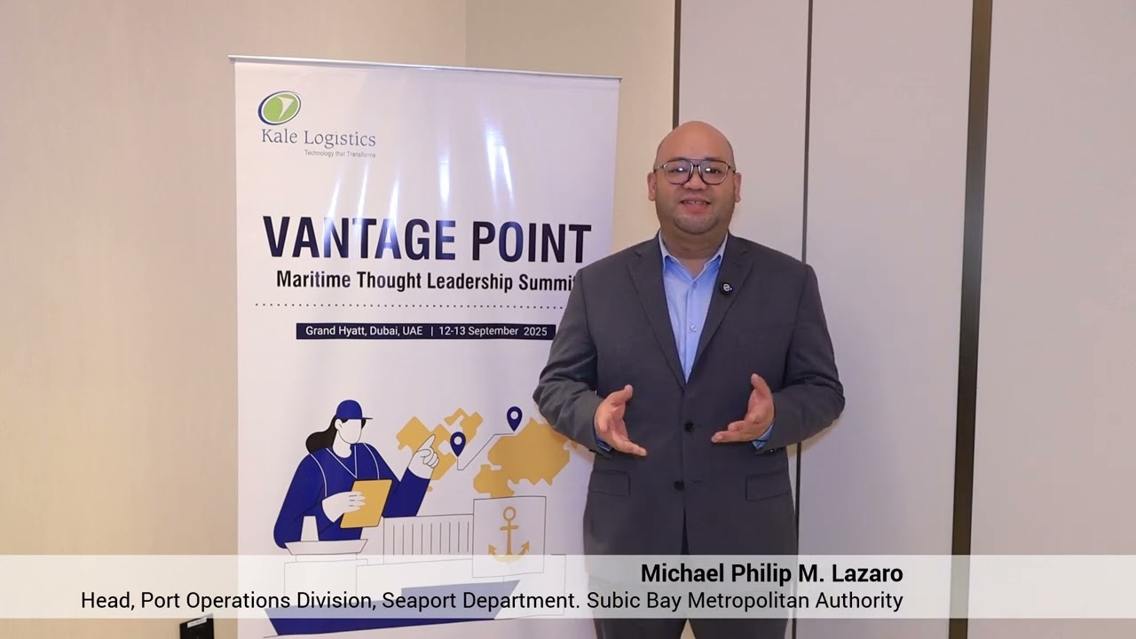 VANTAGE POINT - Michael Philip M.  Lazaro, Head - Port Ops., Subic Bay Metropolitan Authority