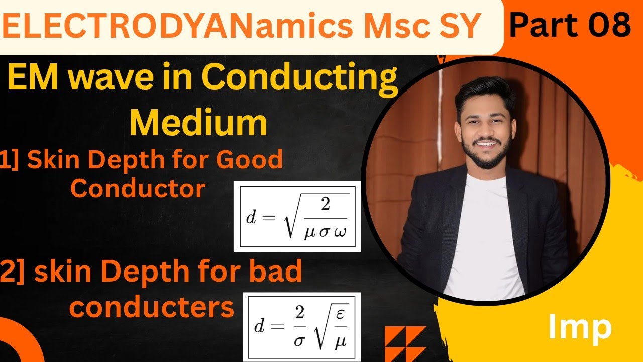 EM wave in Conducting Medium || Electrodyanamics || Msc sy 
