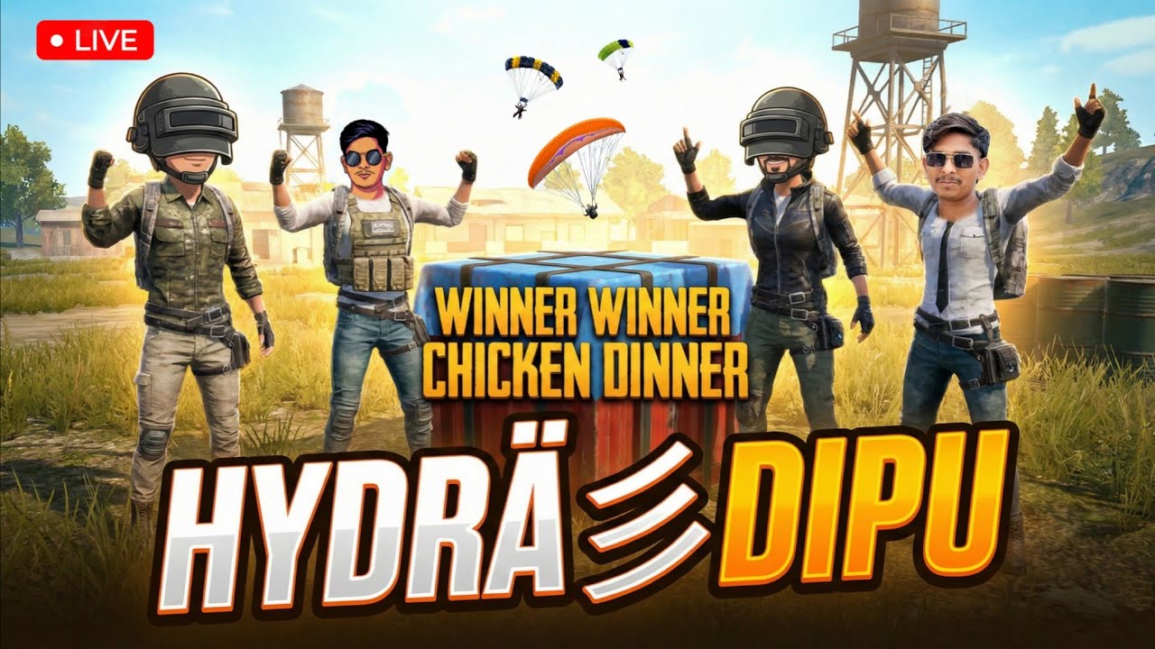 BGMI LIVE ⚡ | Erangle Match | 4.2 Update | HYDRÄ彡DIPU | Gujarati Gameplay 