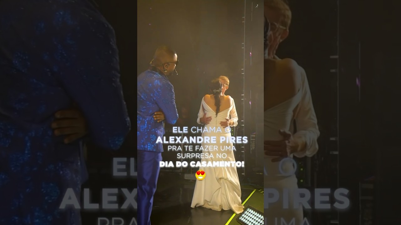 Não aceito menos que isso: @alexandrepires_ entrando de surpresa no meu casamento! 😍