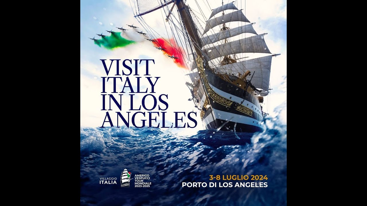 CERIMONIA DI APERTURA DEL VILLAGGIO ITALIA DEL TOUR VESPUCCI A LOS ANGELES