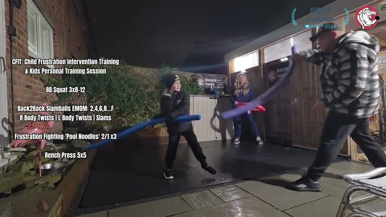 CFIT: BB Squat, Back2Back Slamballs EMOM: TwistSlams, Frustration Fighting 'Pool Noodles' & Bench