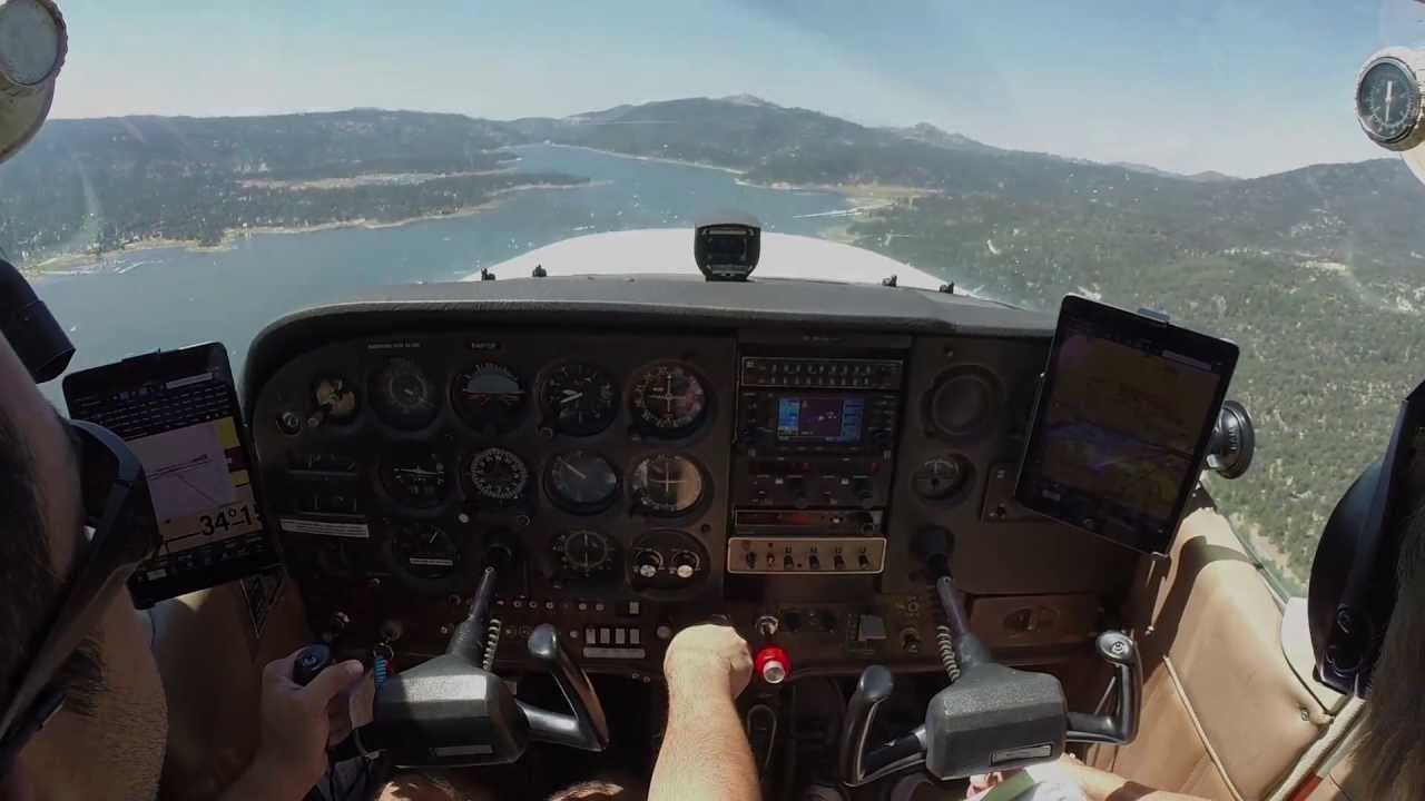 Arriving and Departing Big Bear Airport - L35
