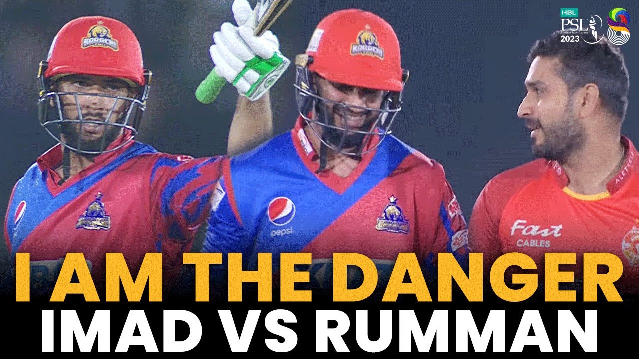 I am The Danger | Imad Wasim vs Rumman Raees | Islamabad vs Karachi | Match 19 | HBL PSL 8 | MI2A