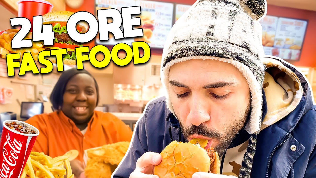 Mangiamo solo FAST FOOD per 24 ORE in AMERICA! 🍟