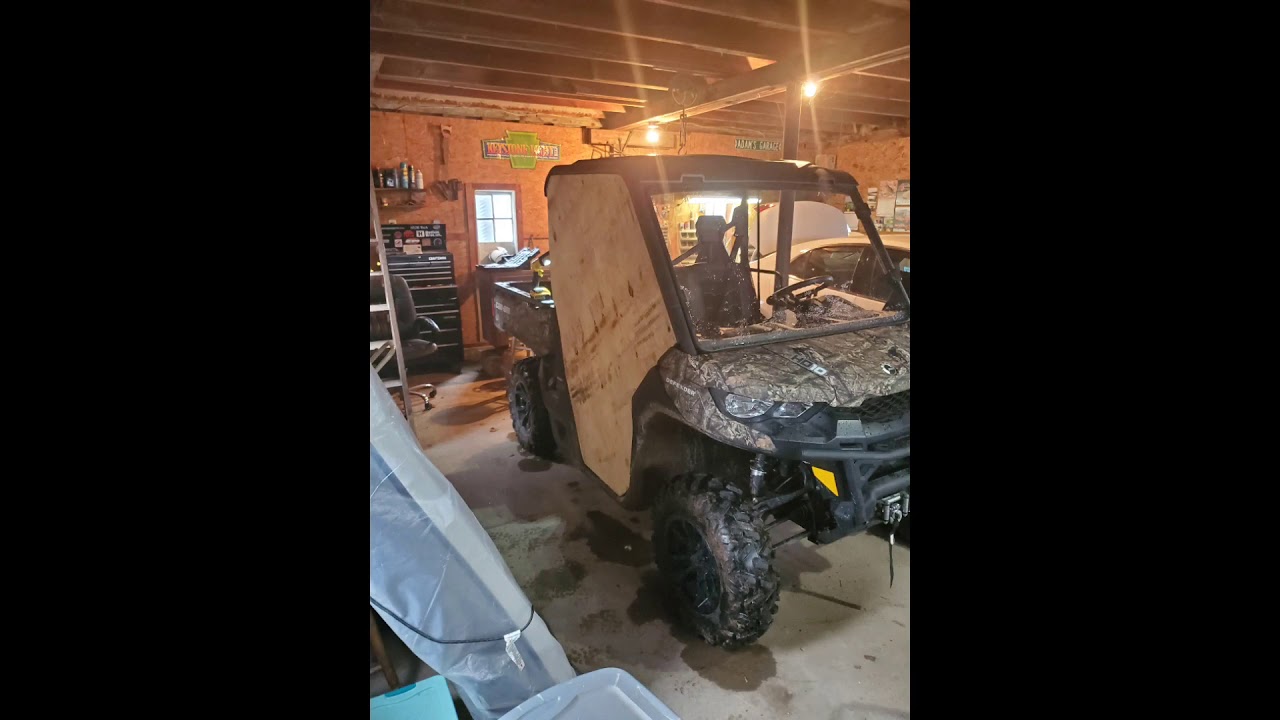 Can Am Defender plywood door build