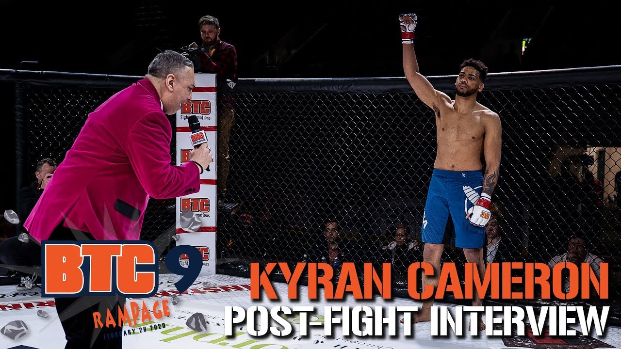 BTC 9 Post-Fight Interview - Kyran Cameron