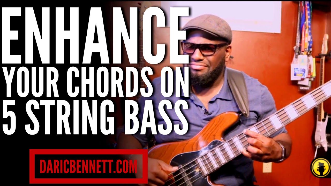 CHORDING ON A 5 STRING BASS GUITAR QUICK TIP ~ Daric Bennett's Bass Lessons