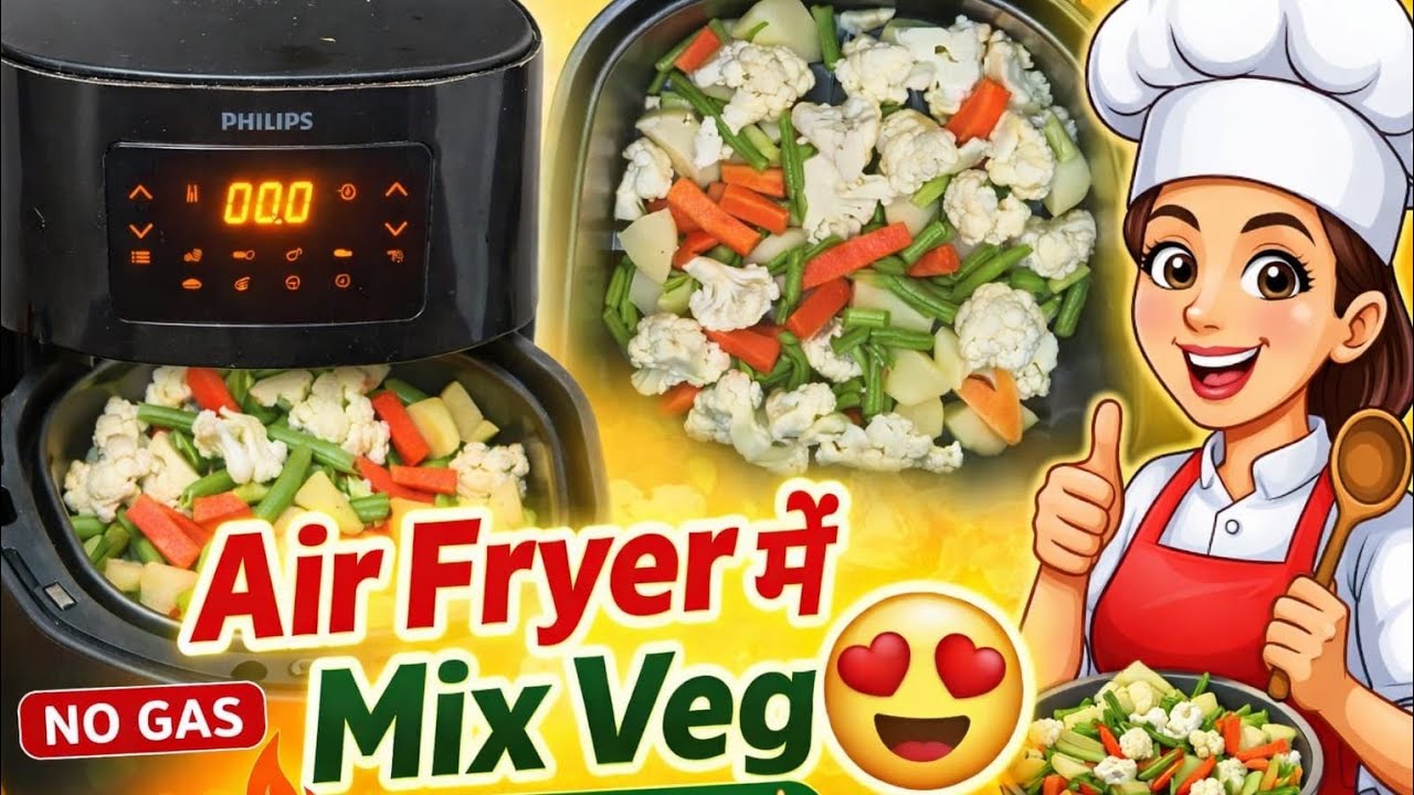 Tasty Mix Veg😋in airFryer 