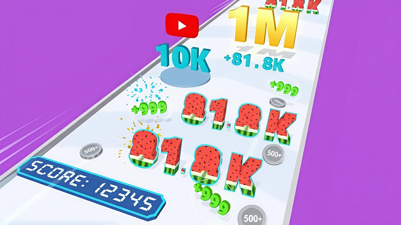 Number Dash makes a larger score of numbers satisfied ASMR run 