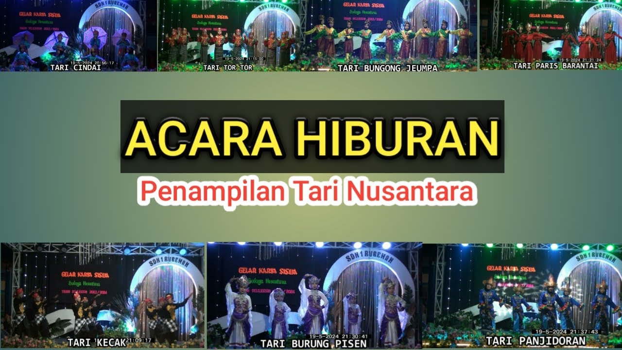PART 3 ACARA HIBURAN, Tari cindai,B.Jeumpa,kecak,tor tor,p.barantai,b.pisen, panjidoran #gelarkarya