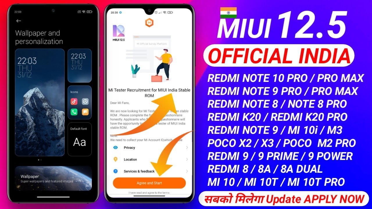OFFICIAL INDIA 🇮🇳 HOW TO INSTALL MIUI 12.5 FIRST INDIA | MIUI 12.5 & 12 STABLE TESTER WANTED INDIA