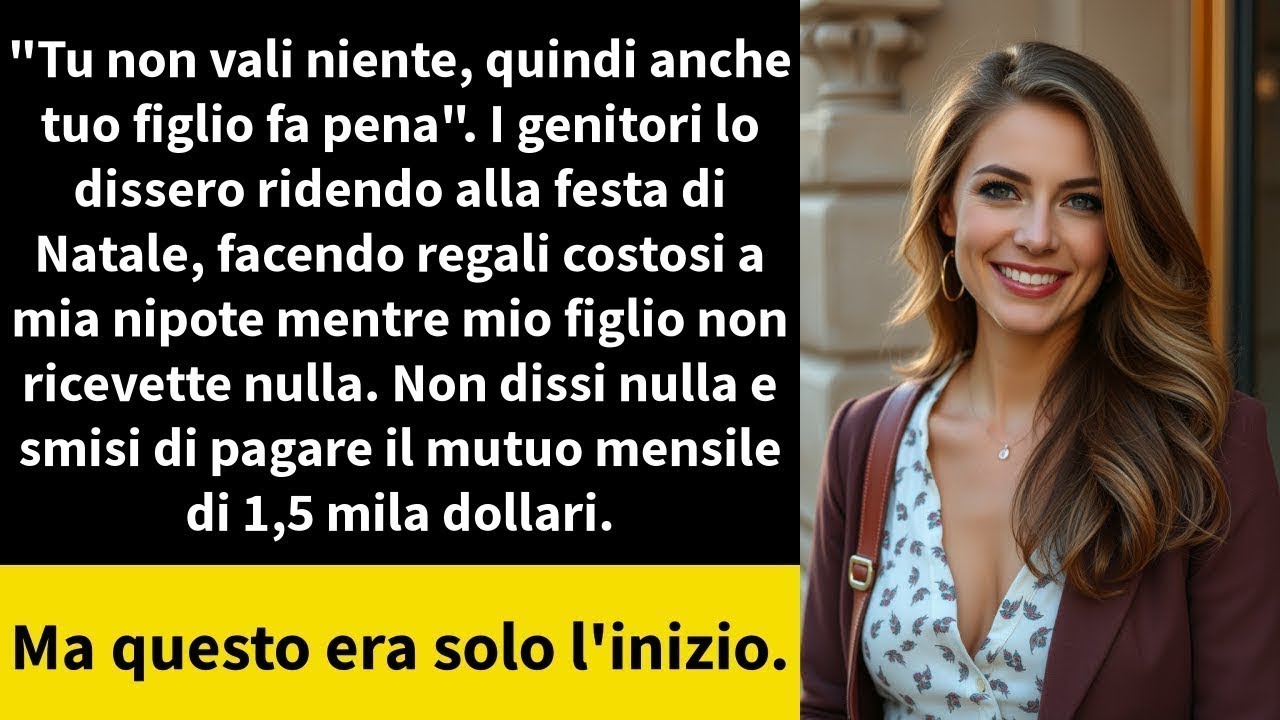 Tu non vali niente, quindi anche tuo figlio fa pena   I genitori lo dissero ridendo alla festa