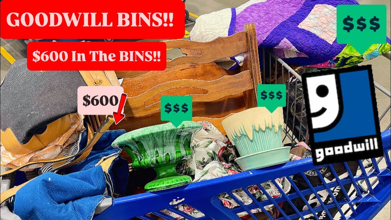 Let’s Go To Goodwill Bins! TONS of Breakables! A Surprising Find Worth 💥$600!!💥Thrift With ME!