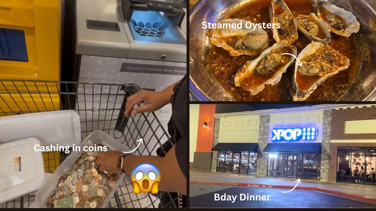 Weekly Vlog: Guess How Much Cash I Got for my Coins?💵 + Seafood Mukbang 🦪 