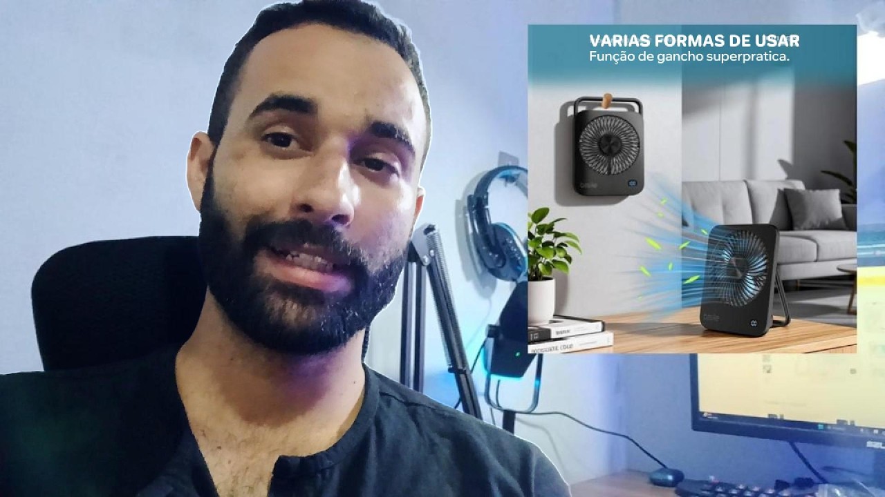 Mini Ventilador de Mesa - Unboxing + Comparativo
