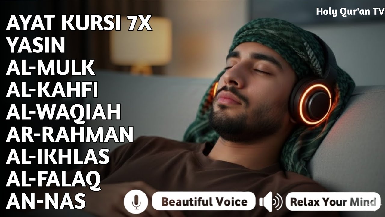 Quran Recitation in A Peaceful Voice I Alfatiha, Ayatul Kursi, Yasin ,Arrahman ,AlWaqiah