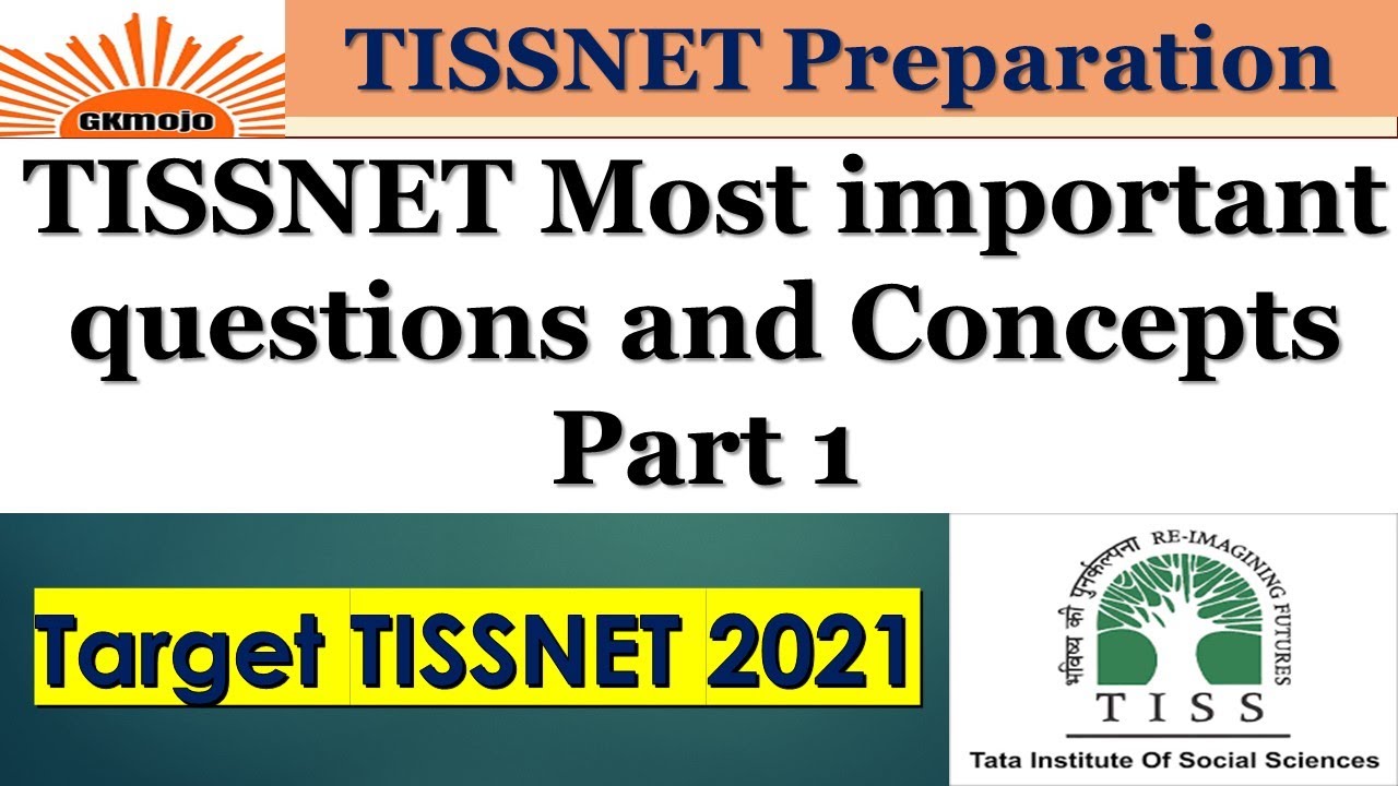 TISS most important questions and concepts part 1 | TISSNET 2021 | TISS preparation 2021