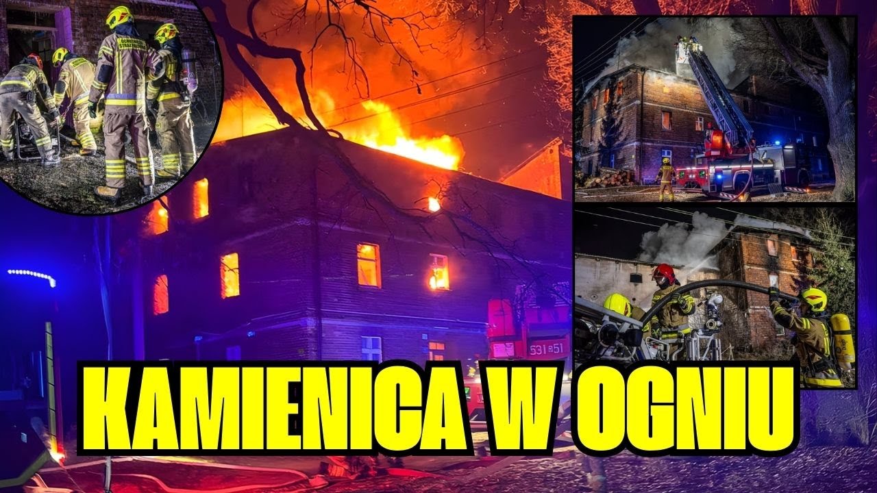 Nocny pożar kamienicy na Dolnym Śląsku. Jedna osoba zginęła