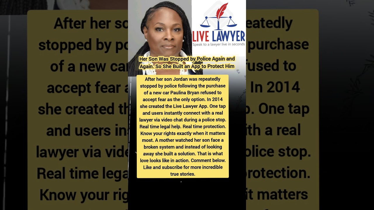 Mother Creates &ldquo;Live Lawyer&rdquo; App After Son Repeatedly Stopped by Police | Inspiring True Story