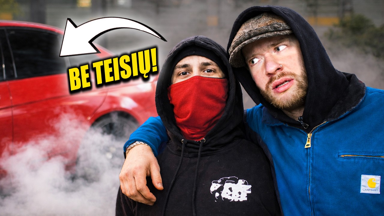 NELEGALIOS lenktynės Londone... IŠVAIKĖ POLICIJA