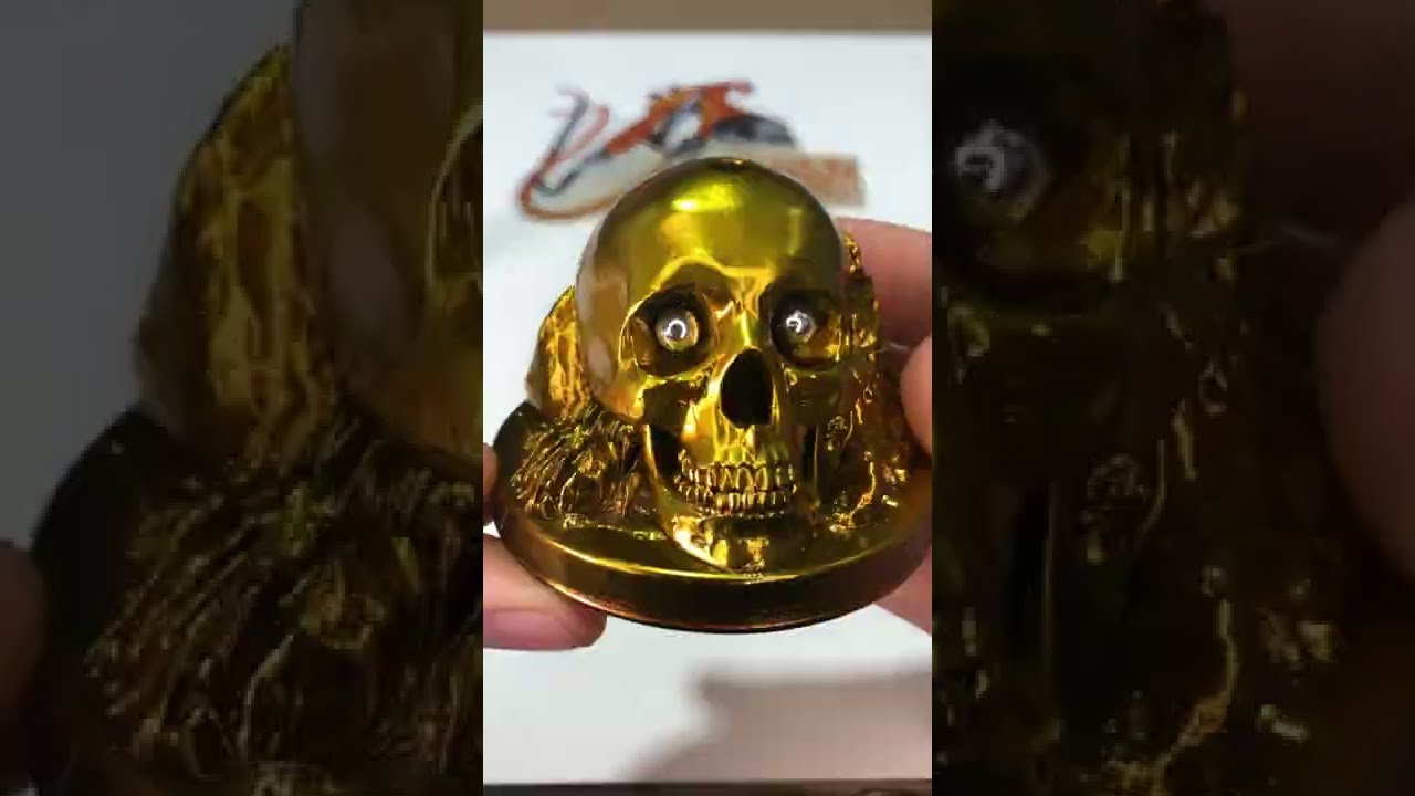 Spray painting chrome FX with Createx candy2o over it for gold effect & protecting with 2K clearcoat