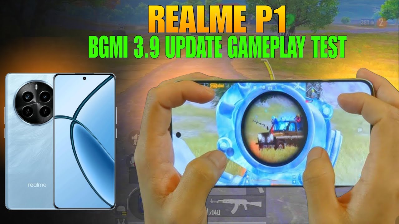 BGMI 3.9 UPDATE REALME P1 GAMEPLAY TEST 🥶 | REALME P1 PUBG TEST 3.9 UPDATE