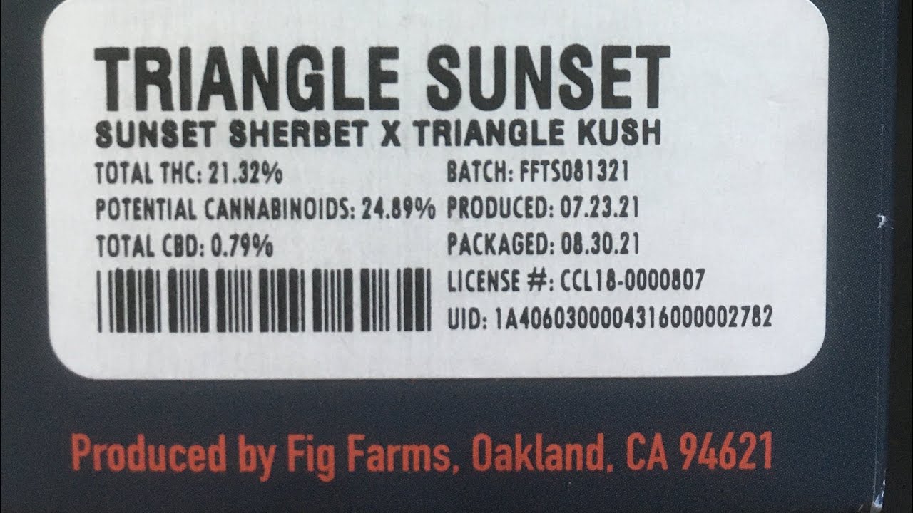 Strain review fig farms triangle sunset