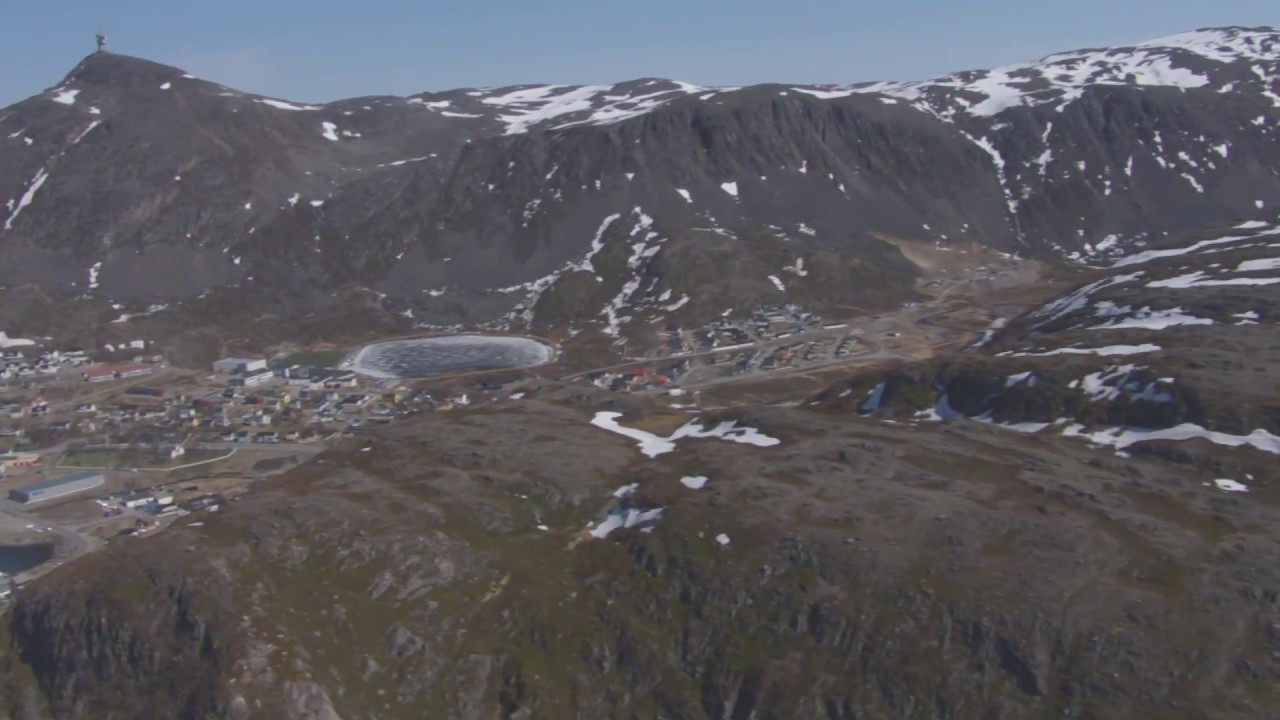 Rypefjord, Hammerfest, Storfjellet - Flying Over Norway