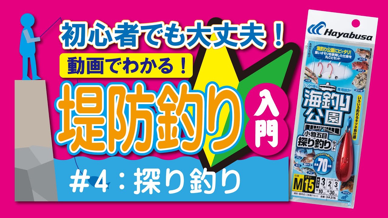 初心者でも大丈夫！動画でわかる！堤防釣り入門｜4探り釣り