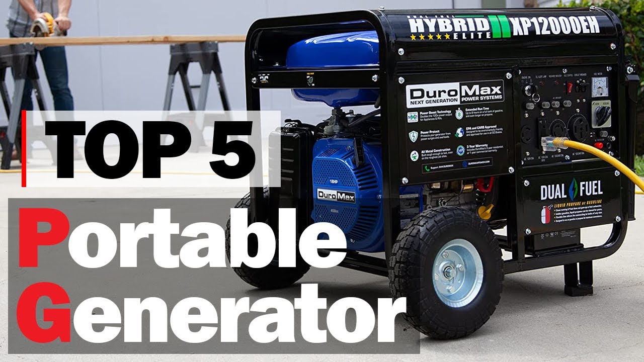 Best Portable Generator In 2021 | Top 5  Electric Start Dual Fuel Generator