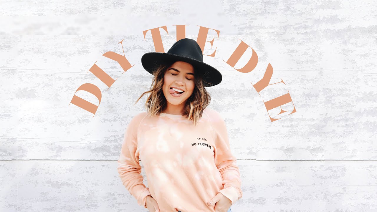 TIE DYE WITH BLEACH // EASY WAYS TO TIE DYE AT HOME // HOW TO DIY TIE DYE