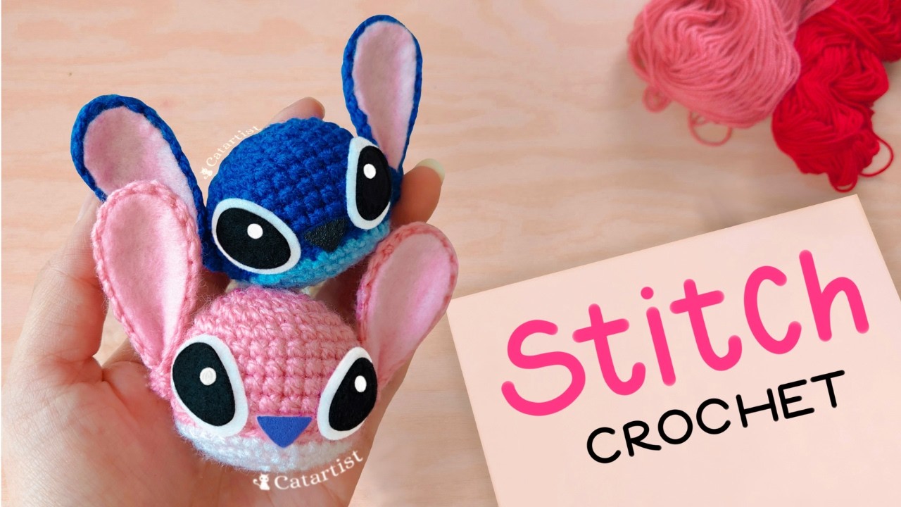 💙🥰 Lilo y Stitch Amigurumi Llavero - Crochet Tutorial paso a paso Fácil💕